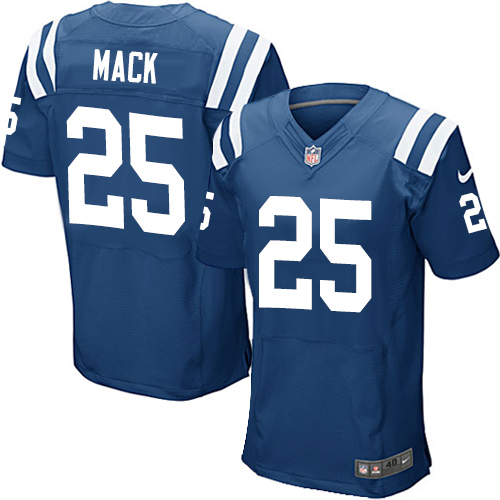 Nike Colts #25 Marlon Mack Royal Blue Team Color Men's Stitched NFL Elite Jersey - Click Image to Close